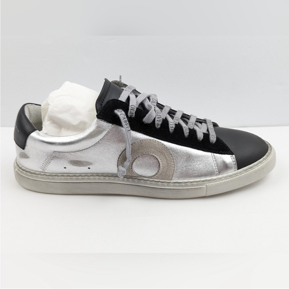 Oliver Cabell Low 1 IVY Black and Silver Sneaker EU 40 - Picture 4 of 9